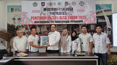 Musdes Penetapan Indeks Desa 2025: Darangdan Resmi Miliki Peta Pembangunan Berdasarkan Data Valid