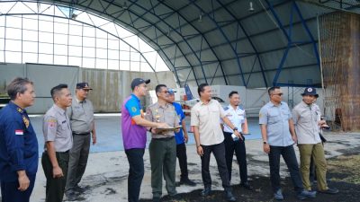 Tim Cek Persiapan Lapangan Tembak untuk Porprov XV