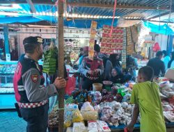 Antisipasi Premanisme, Polres Maros Lakukan Patroli Dialogis di Pasar