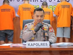 Polres Maros Ungkap 12 Kasus Narkoba dalam Operasi Antik 2025, 18 Tersangka Diamankan